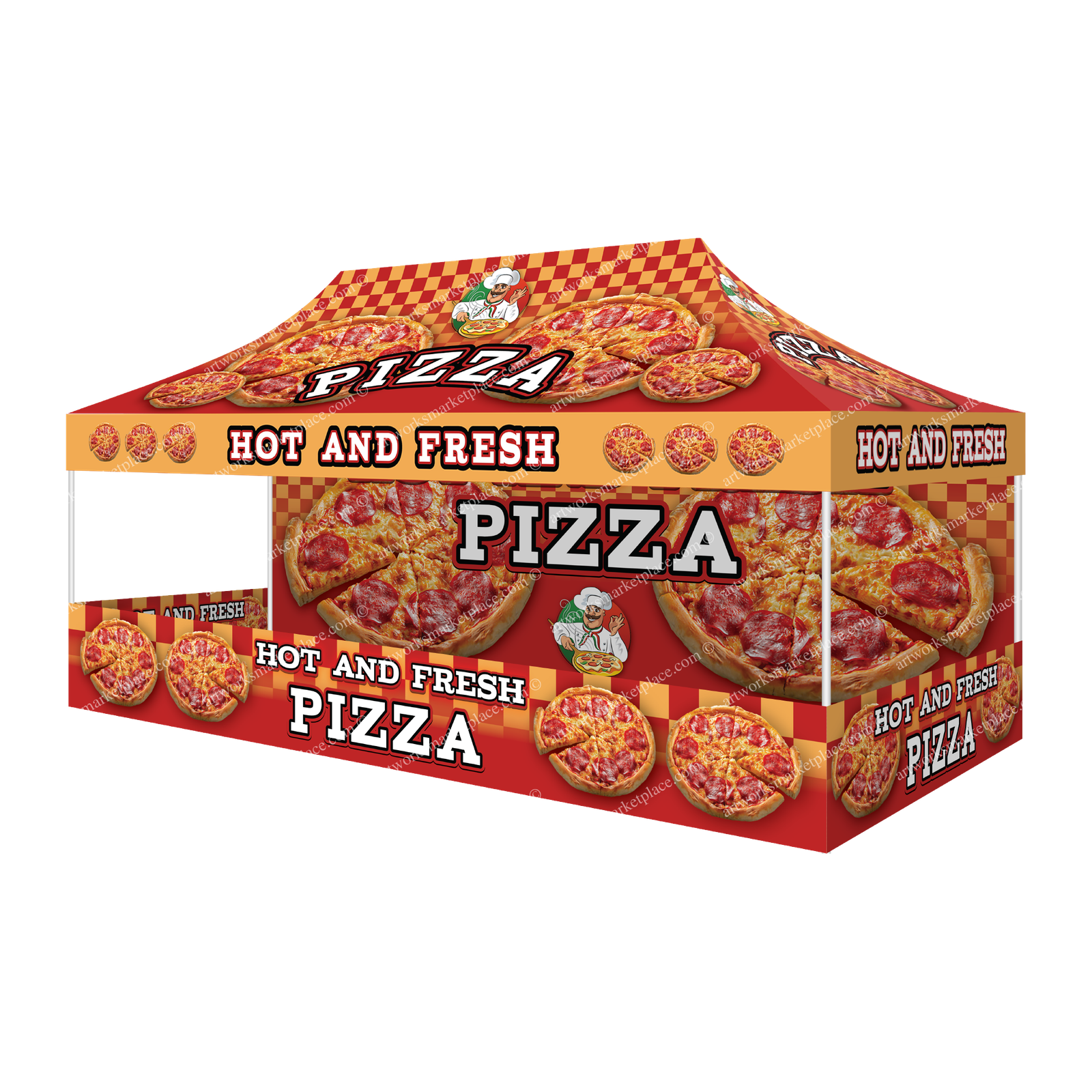 10ft x 20ft Hi-Peak Single Tents (Option 1)