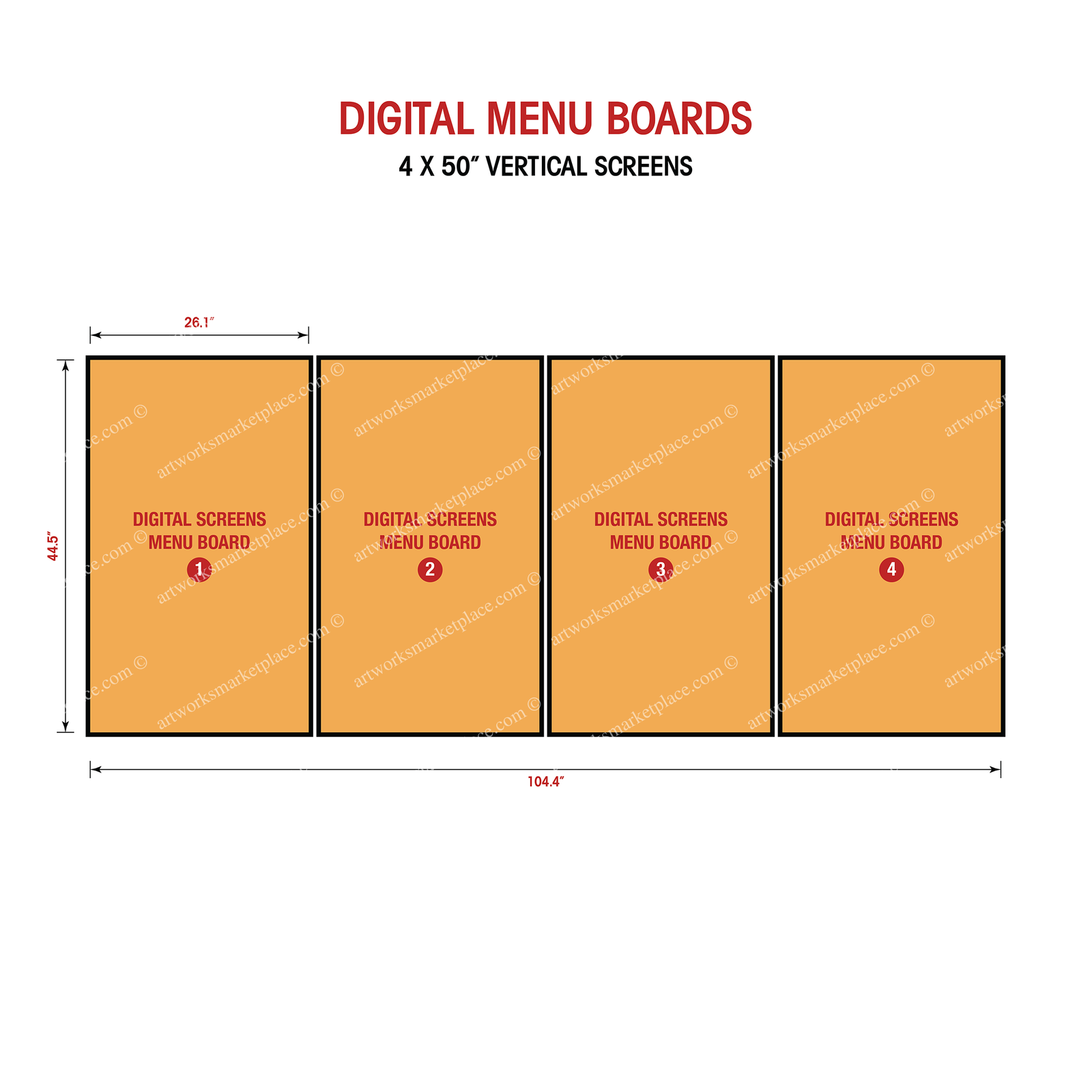 AM05D - Restaurant Digital Menu Boards - (Option 1) - Image 9