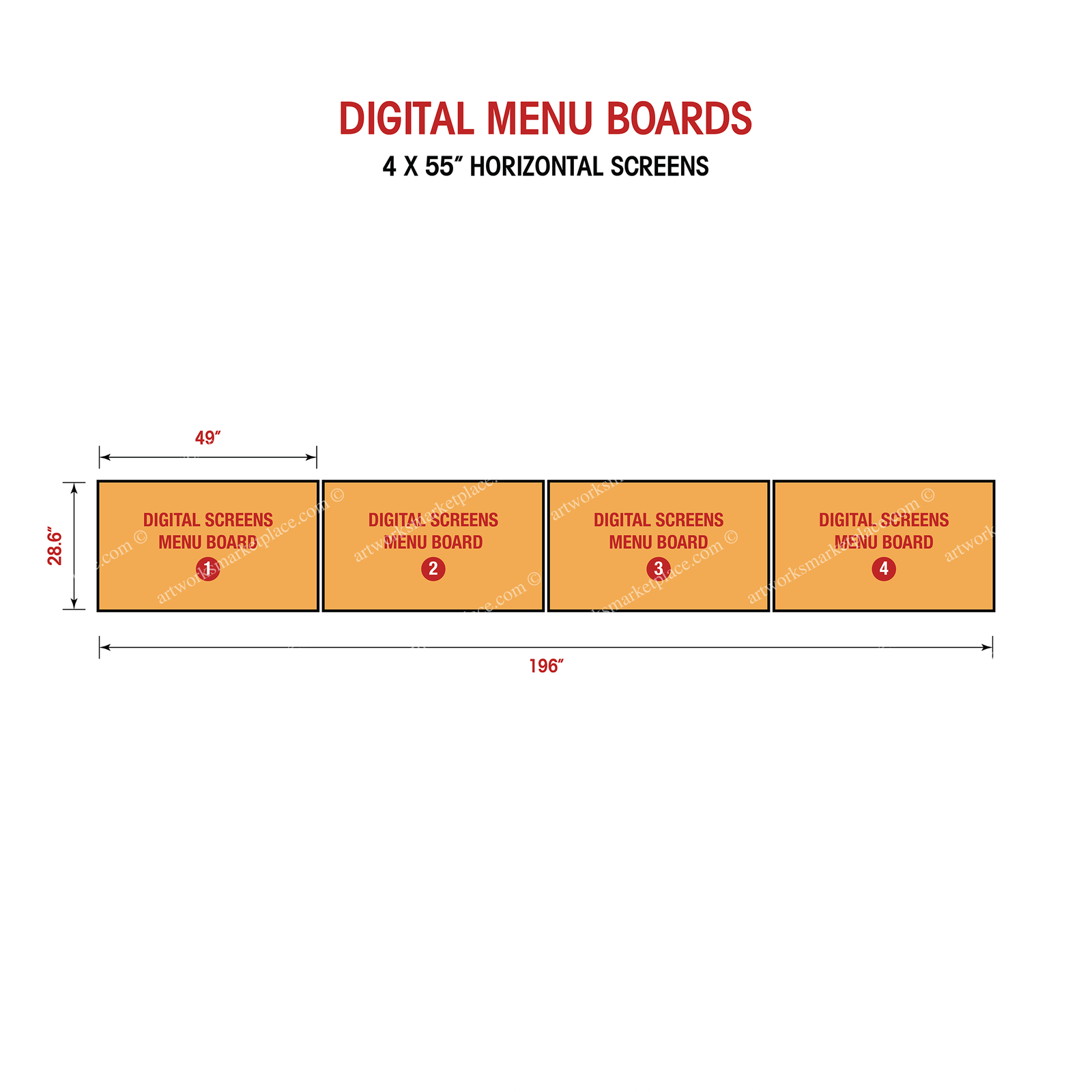 AM05D - Restaurant Digital Menu Boards - (Option 1) - Image 12