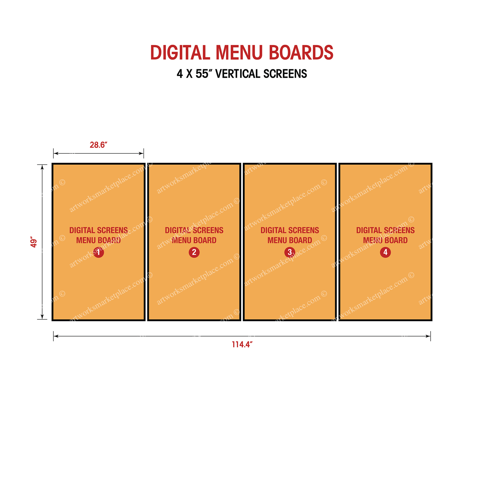 AM05D - Restaurant Digital Menu Boards - (Option 1) - Image 13