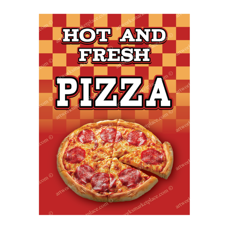 A Frame Food Signs - Pizza (Option 1) - Image 2