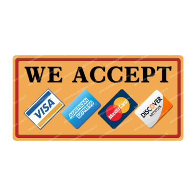 Credit Card Quantity Sign (Option 1)