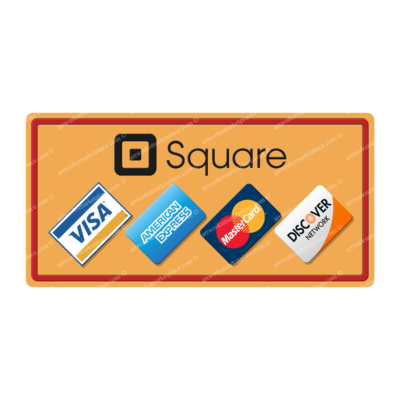 Credit Card Square Quantity Sign (Option 1)