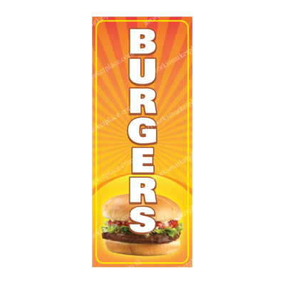 Rectangle Flag | Burgers (Option 2)