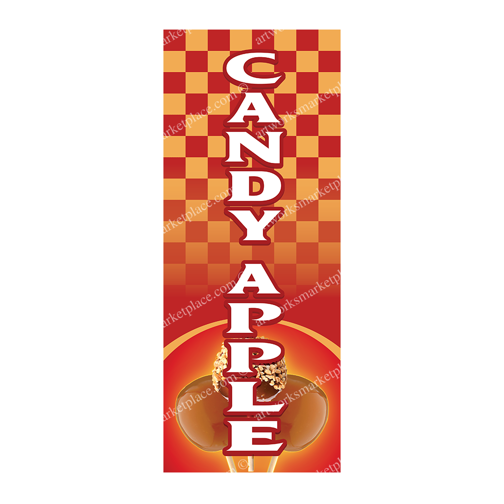 Rectangle Flag - Candy Apple (Option 1)