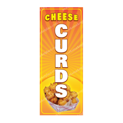Rectangle Flag - Cheese Curds (Option 2)