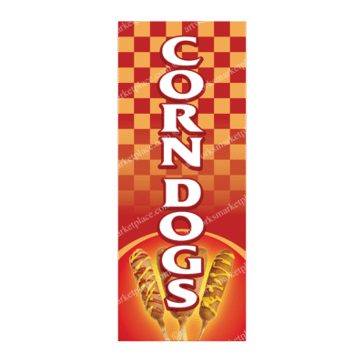 Rectangle Flag | Corn Dogs (Option 1)