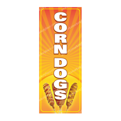Rectangle Flag | Corn Dogs (Option 2)