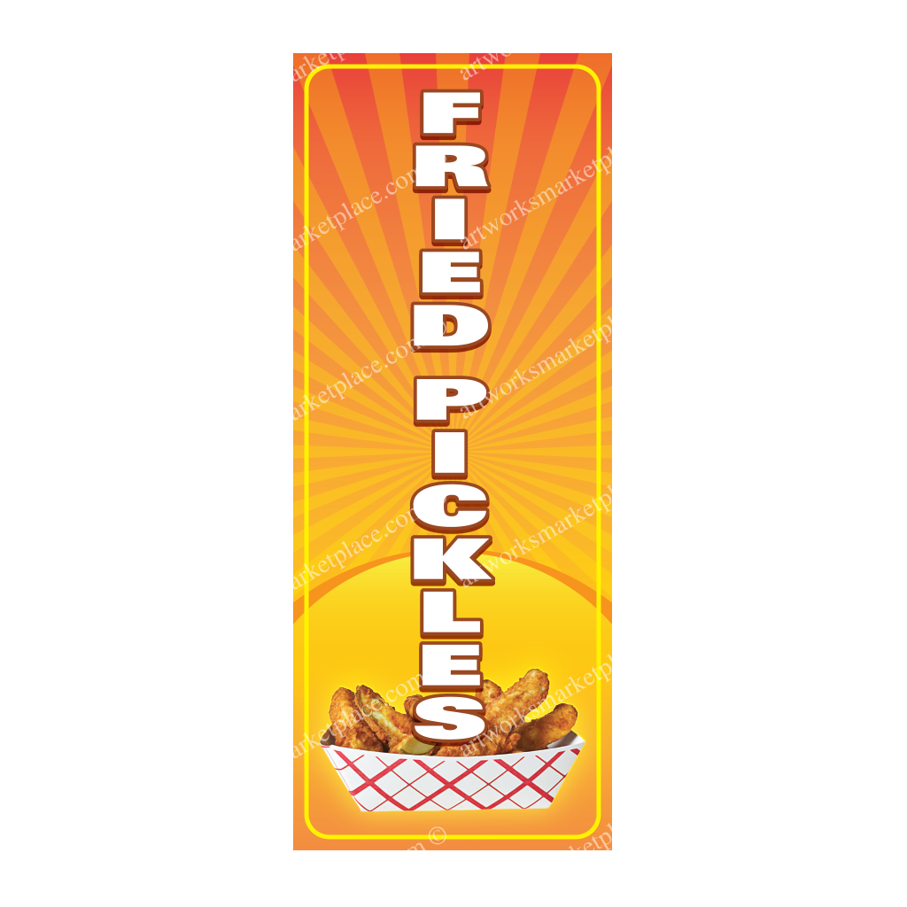 Rectangle Flag | Fried Pickles (Option 2)