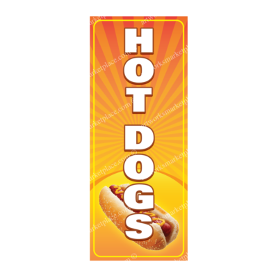 Rectangle Flag | Hot Dogs (Option 2)