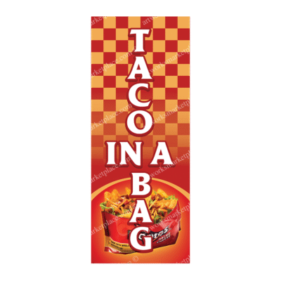 Rectangle Flag | Taco In A Bag (Option 1)