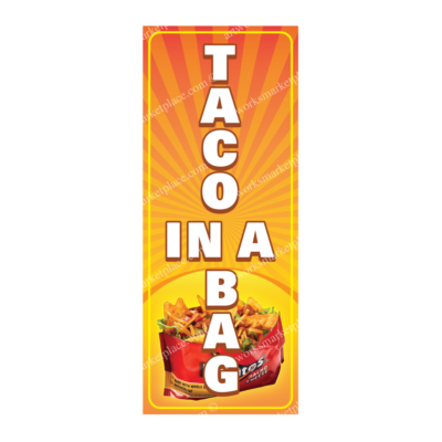 Rectangle Flag | Taco In A Bag (Option 2)