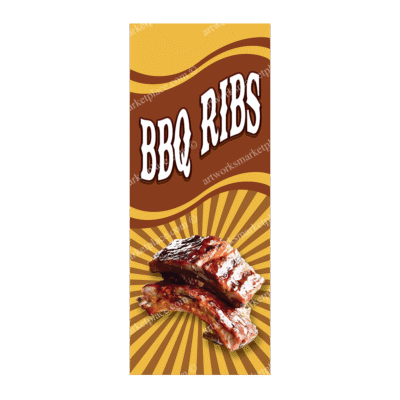 Rectangle Flag | BBQ Ribs (Option 3)