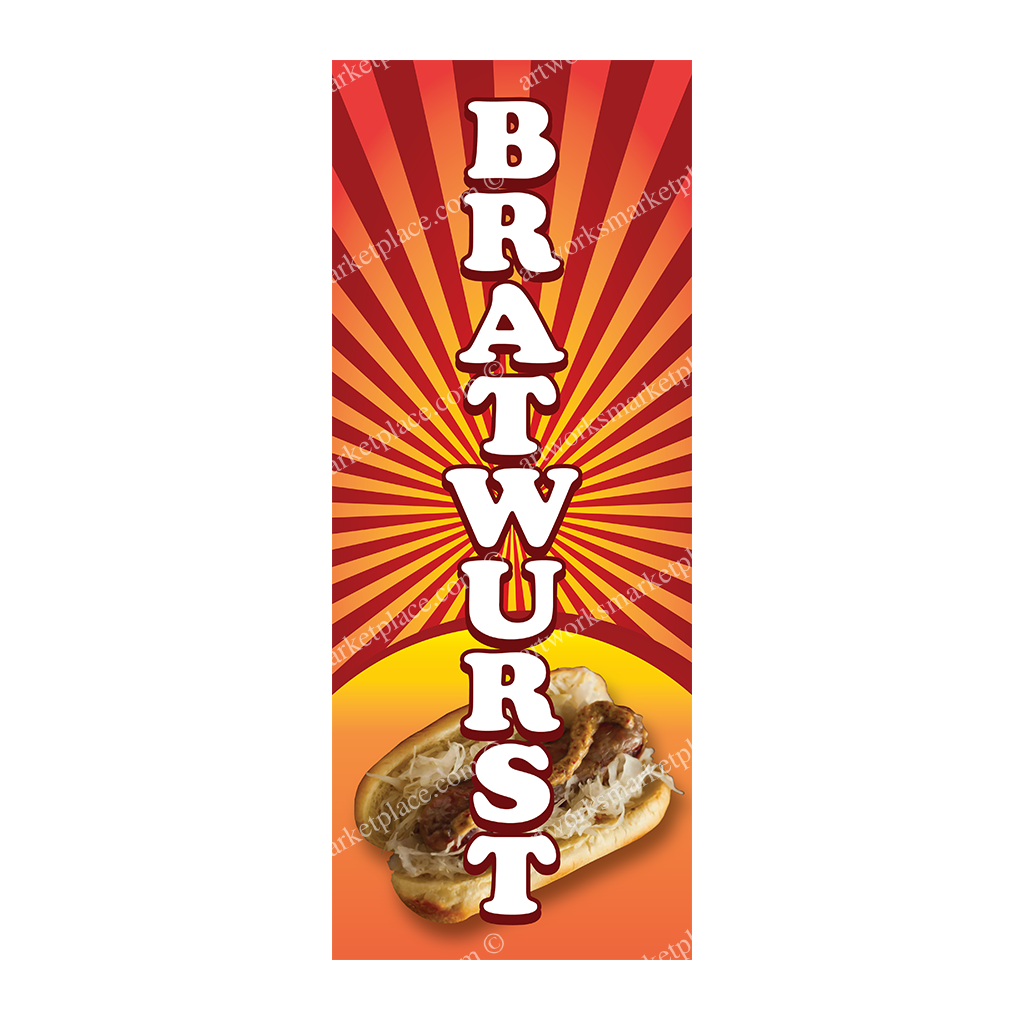 Rectangle Flag | Bratwurst (Option 4)
