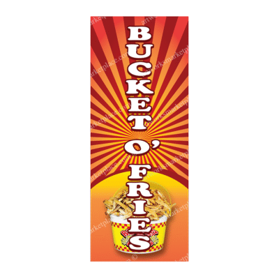 Rectangle Flag | Bucket O’ Fries (Option 4)