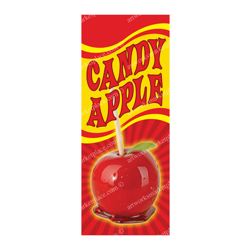 Rectangle Flag | Candy Apple (Option 3)