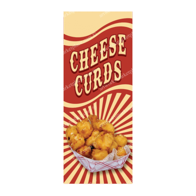 Rectangle Flag | Cheese Curds (Option 3)