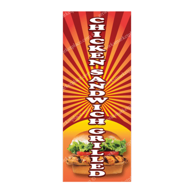 Rectangle Flag | Chicken Sandwich Grilled (Option 4)