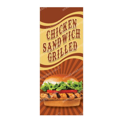 Rectangle Flag | Chicken Sandwich Grilled (Option 3)