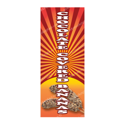 Rectangle Flag | Chocolate Covered Bananas (Option 4)