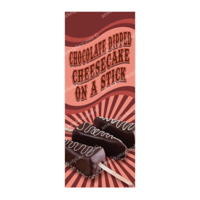 Rectangle Flag | Chocolate Dipped Cheesecake On A Stick (Option 3)