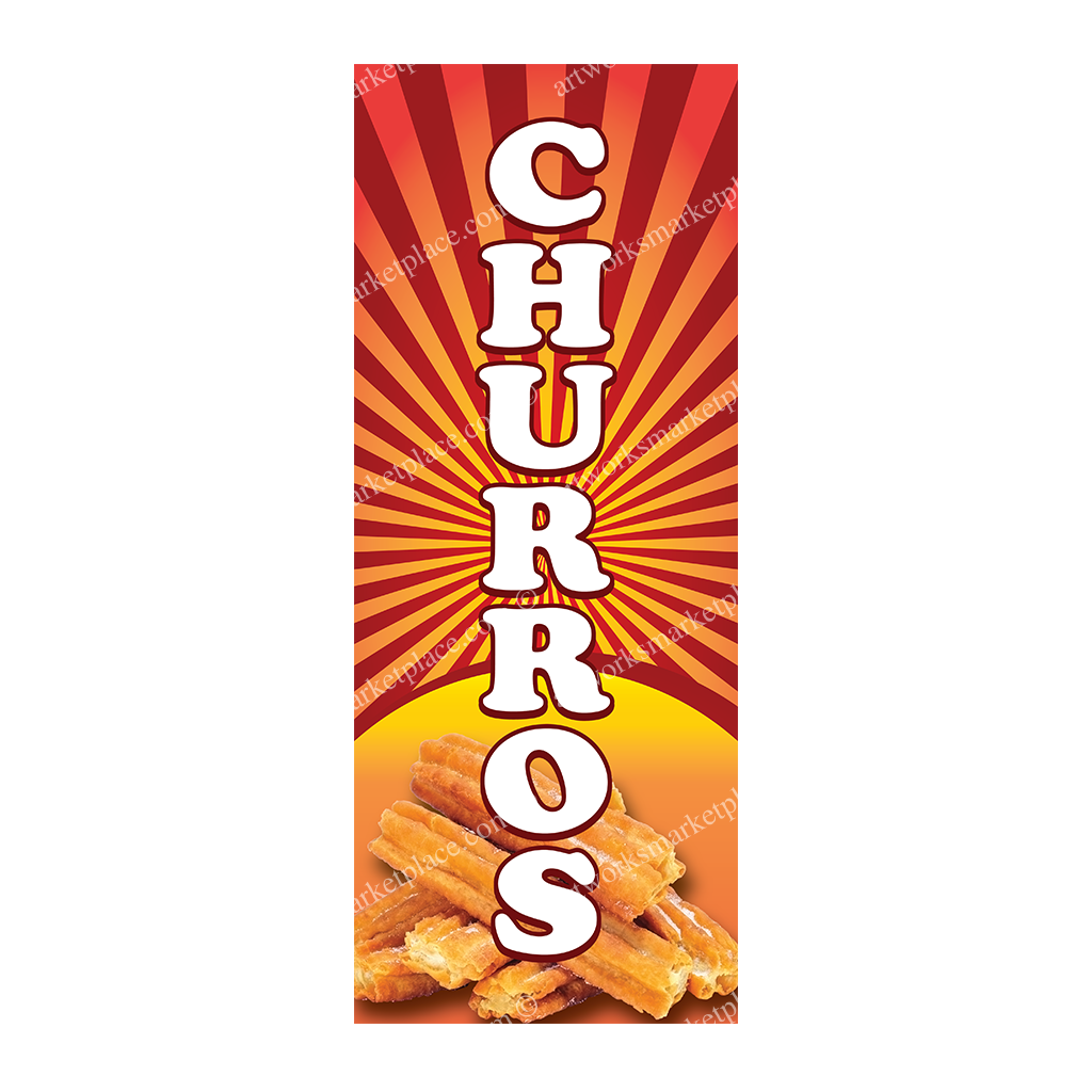 Rectangle Flag | Churros (Option 4)