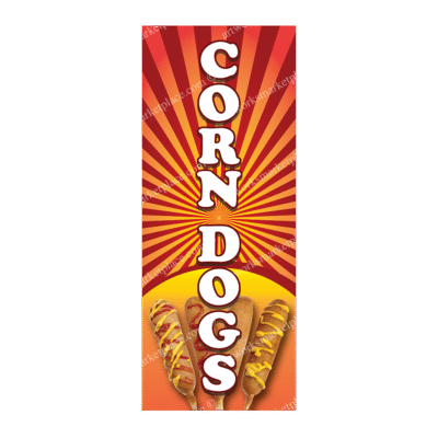 Rectangle Flag | Corn Dogs (Option 4)