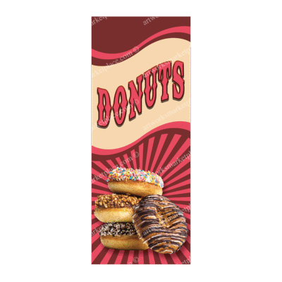 Rectangle Flag | Donuts (Option 3)