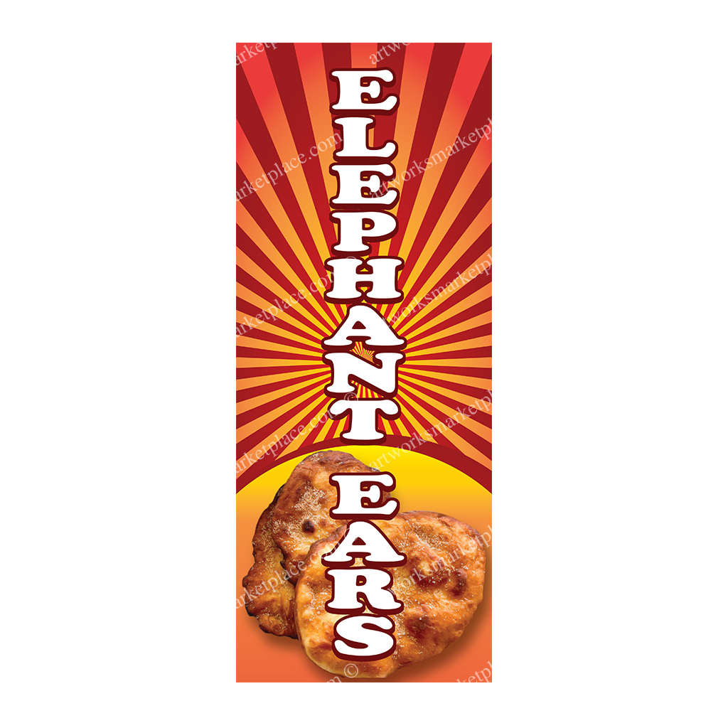 Rectangle Flag | Elephant Ears (Option 4)
