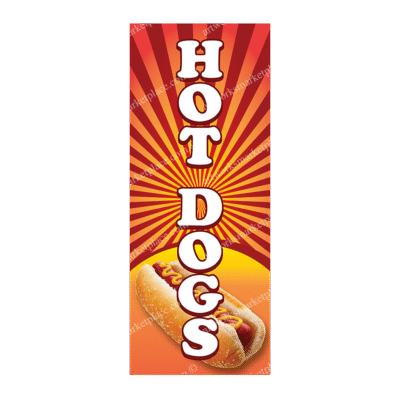 Rectangle Flag | Hot Dogs (Option 4)