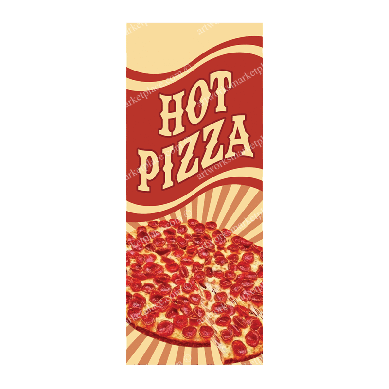 Rectangle Flag |Hot Pizza (Option 3)
