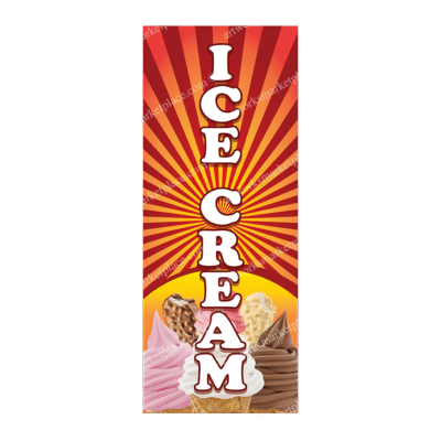 Rectangle Flag | Ice Cream (Option 4)
