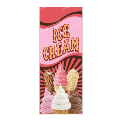 Rectangle Flag | Ice Cream (Option 3)