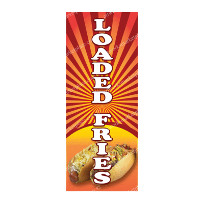 Rectangle Flag | Loaded Fries (Option 4)