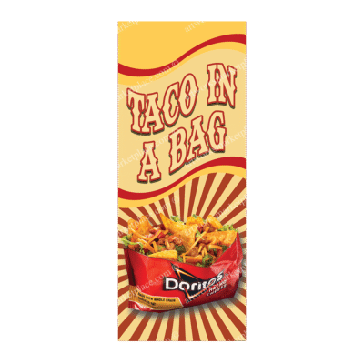 Rectangle Flag | Taco In A Bag (Option 3)