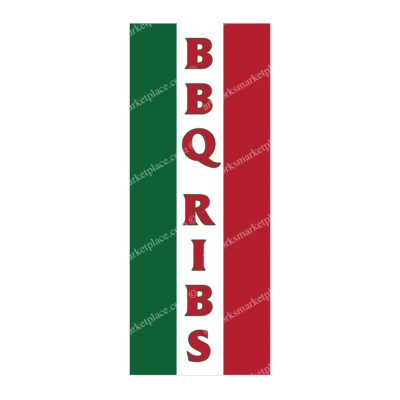 Rectangle Flag - BBQ Ribs
