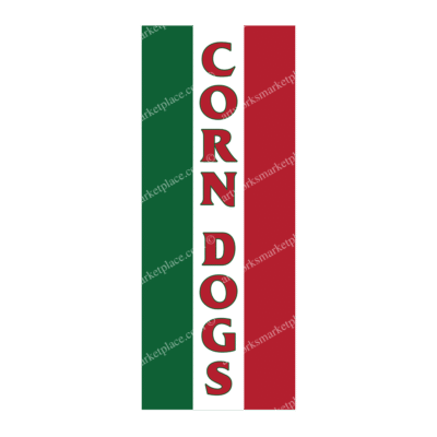 Rectangle Flag - Corn Dogs