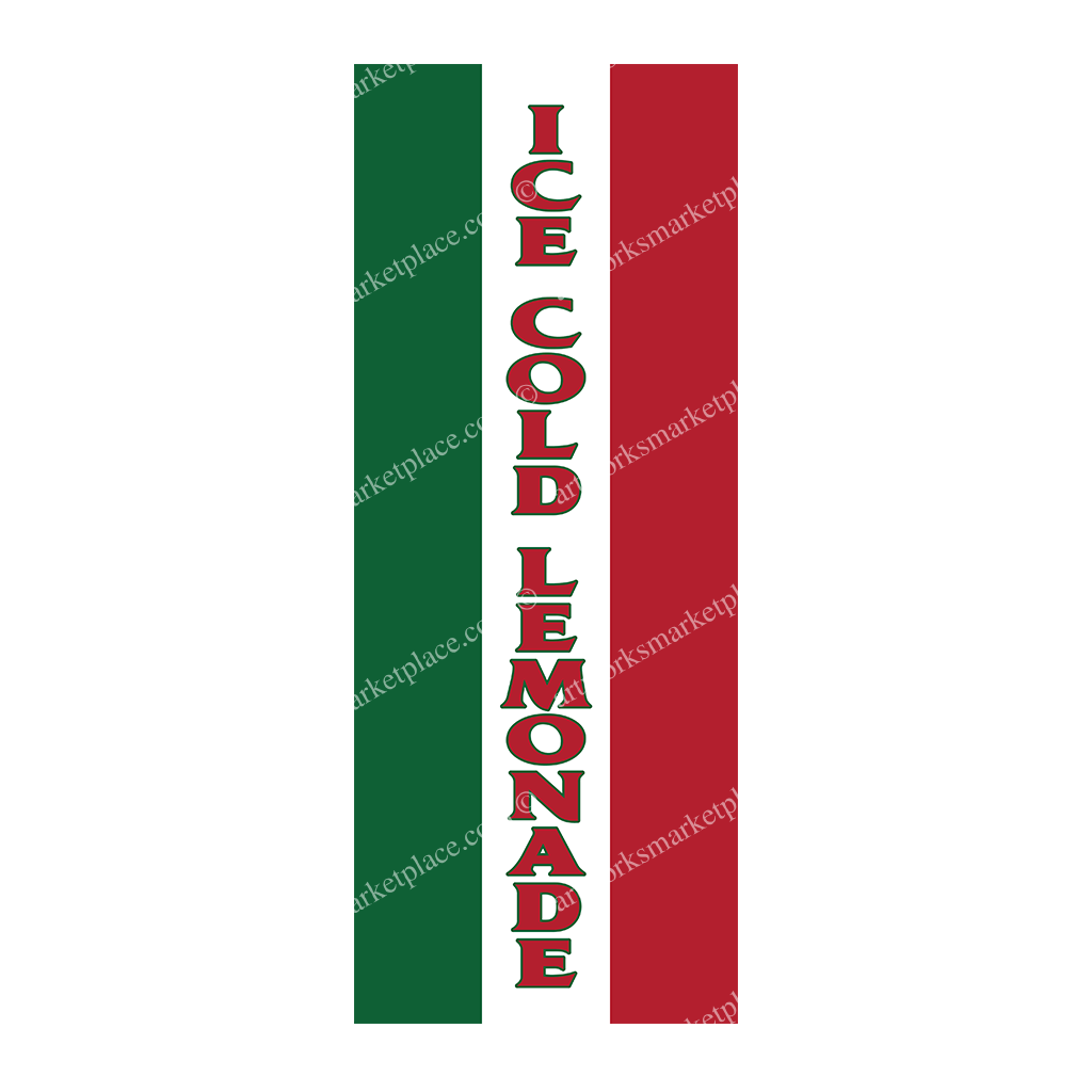 Rectangle Flag - Ice Cold Lemonade