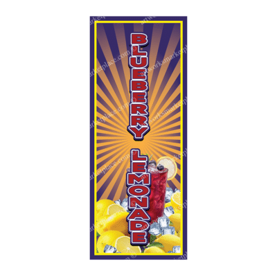 Rectangle Flag For Blueberry Lemonade