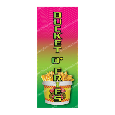 Rectangle Flag For Bucket O' Fries