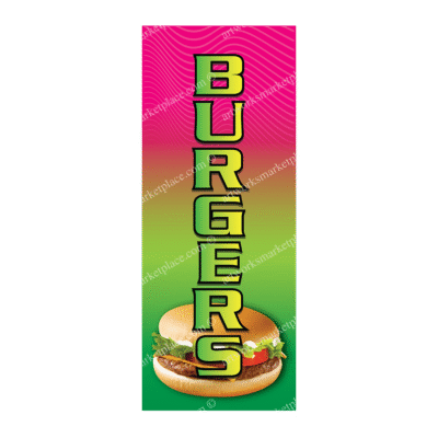 Rectangle Flag For Burgers