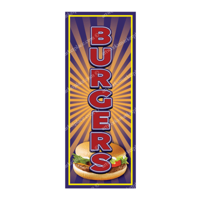 Rectangle Flag For Burgers