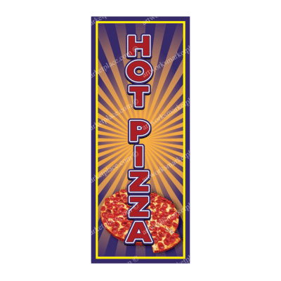 Rectangle Flag For Hot Pizza