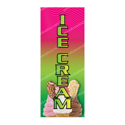 Rectangle Flag For Ice Cream