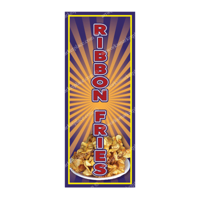 Rectangle Flag For Ribbon Fries
