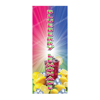 Rectangle Flag For Blueberry Lemonade