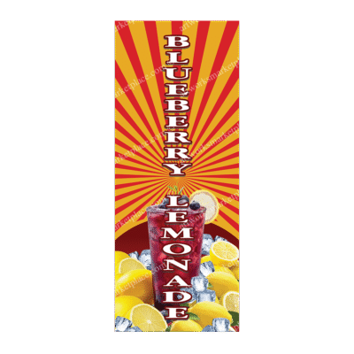 Rectangle Flag For Blueberry Lemonade