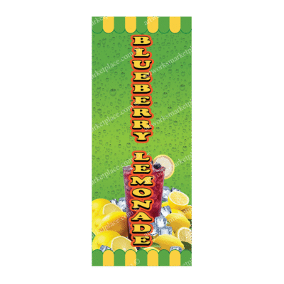 Rectangle Flag For Blueberry Lemonade