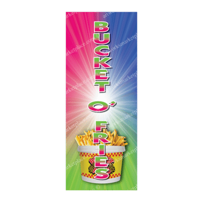 Rectangle Flag For Bucket O' Fries