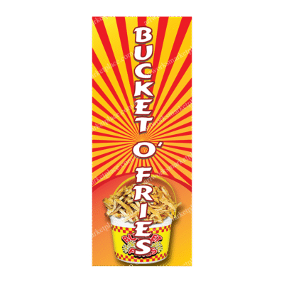 Rectangle Flag For Bucket O' Fries